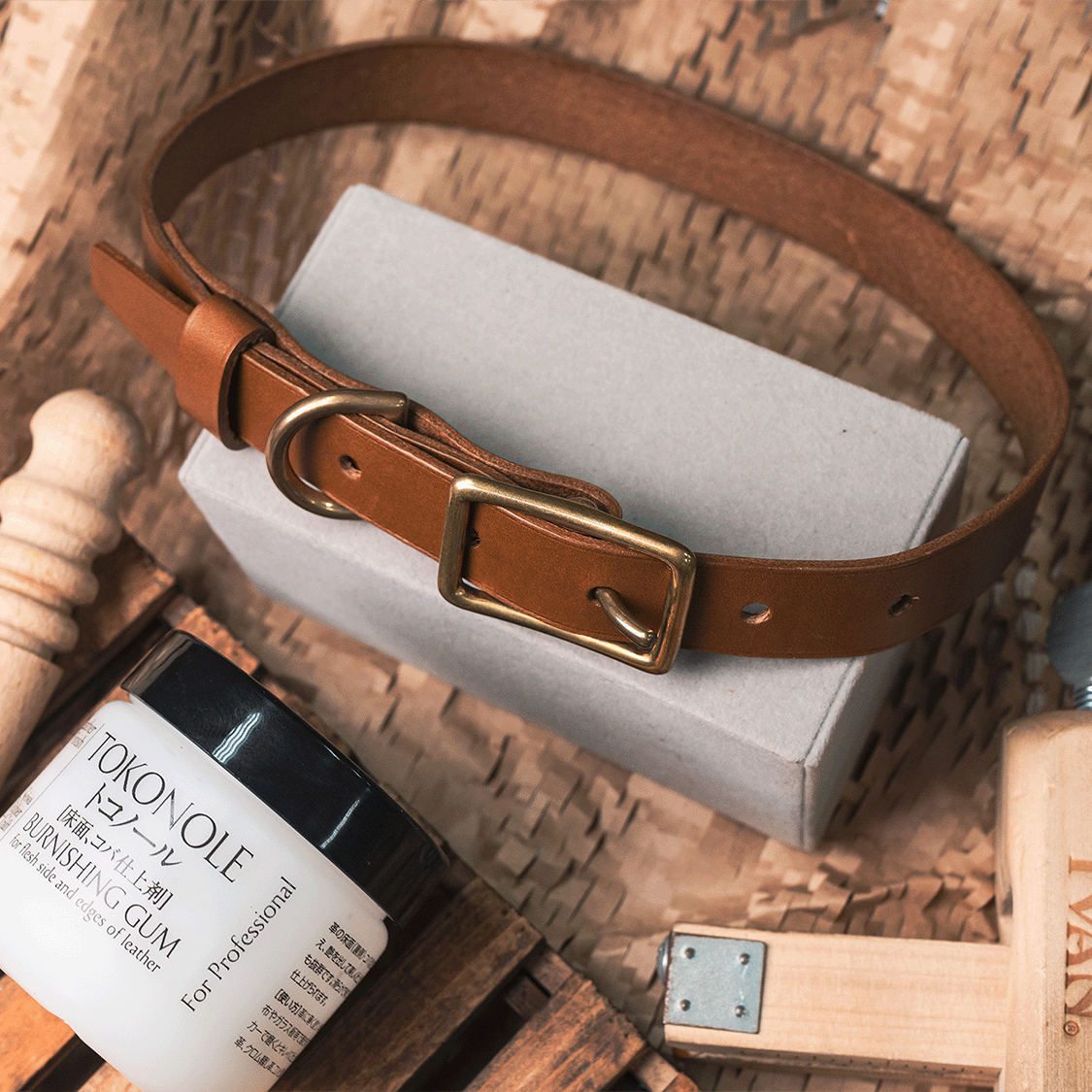 Pet Collar - Made to order (Veg Tan)